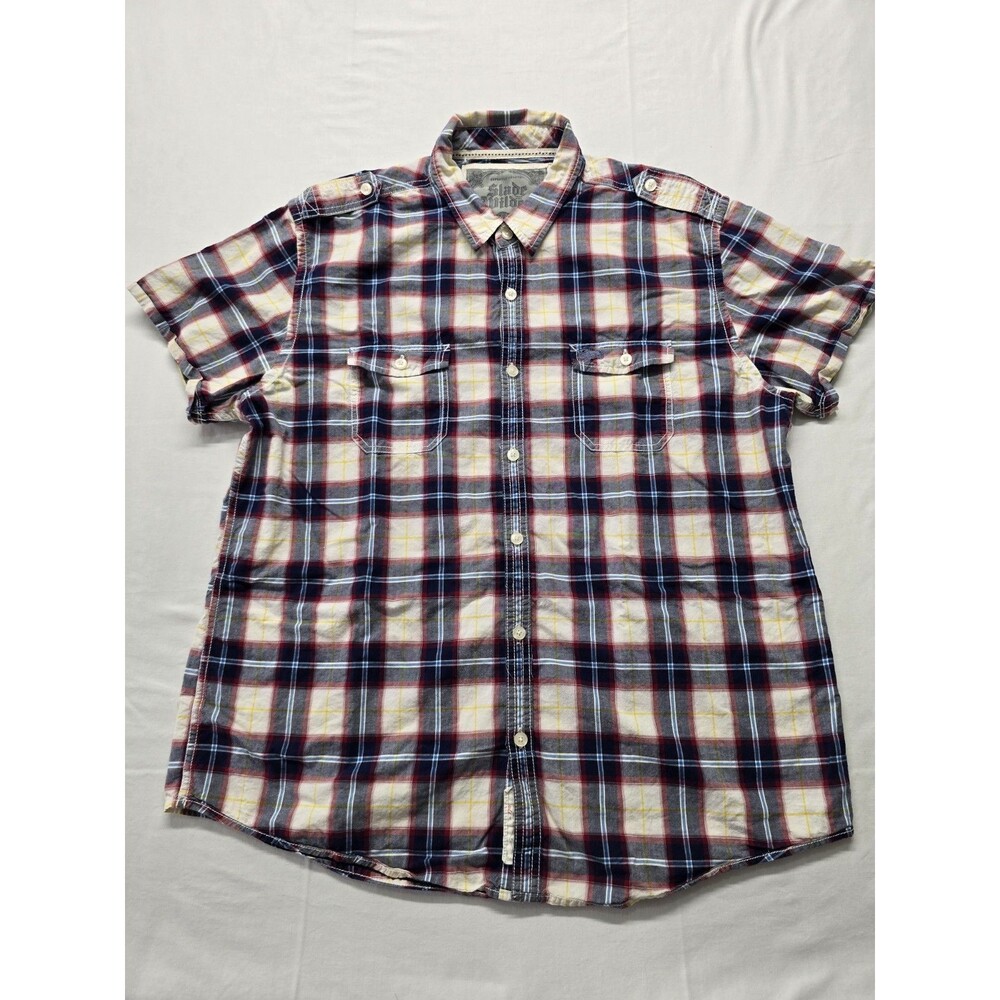 Slade Wilder Destroy Traditon Plaid Button Front XXL Flannel Lumberjack Shirt